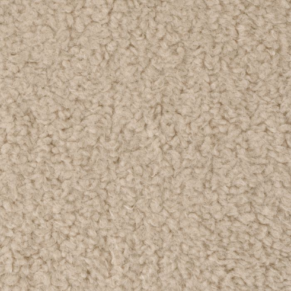Pouf molletonné crème