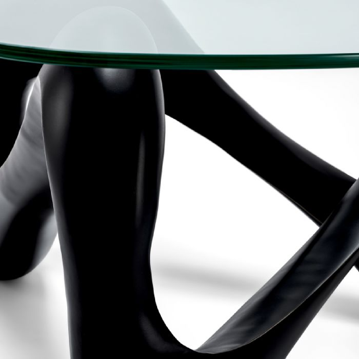 Table basse en bronze en transparent