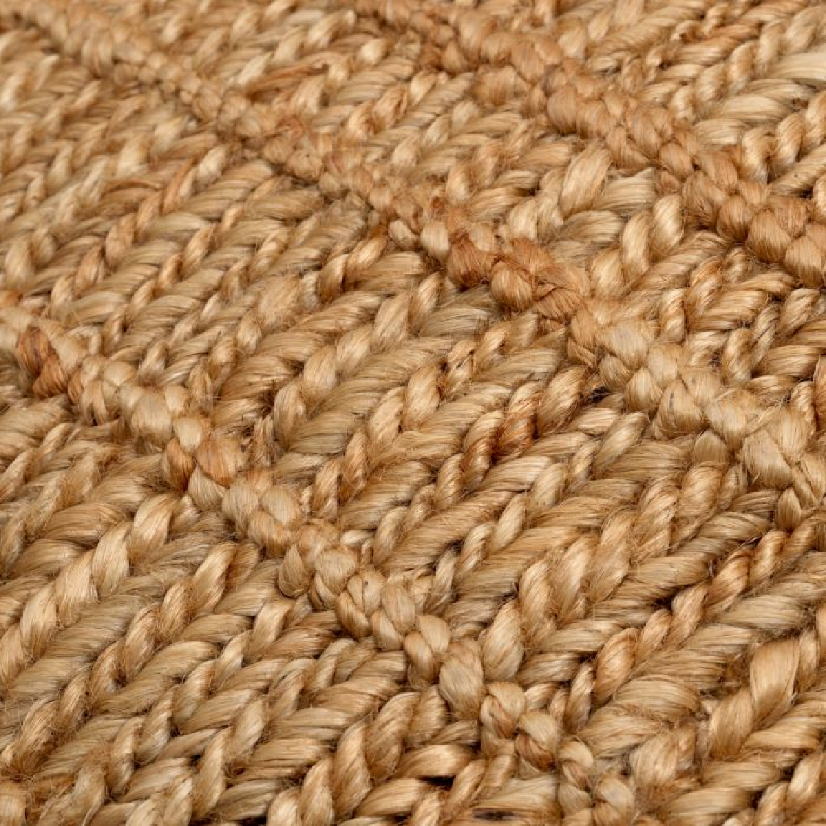 Pouf en jute marron
