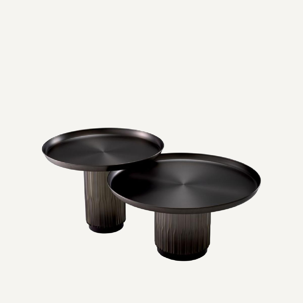 Table basse en bronze (lot de 2)