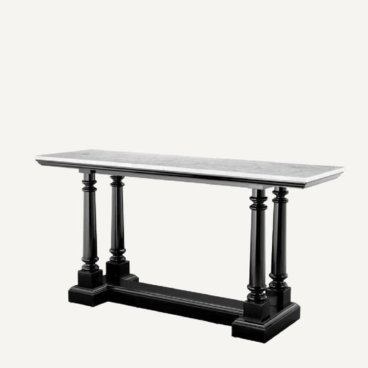 Console en marbre blanc