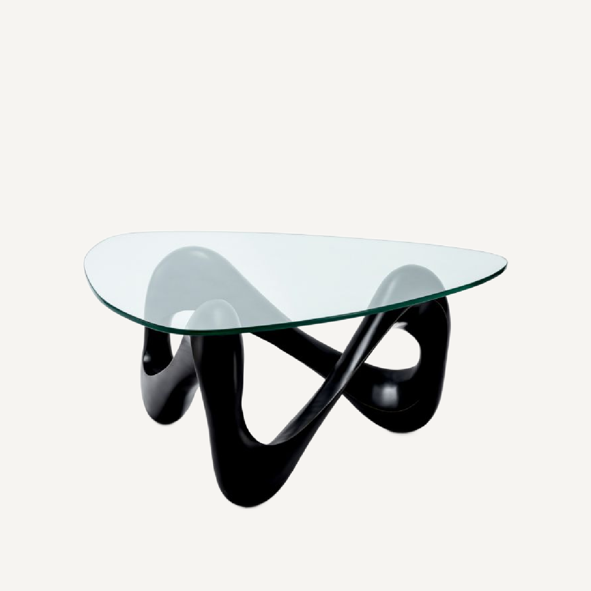 Table basse en bronze en transparent