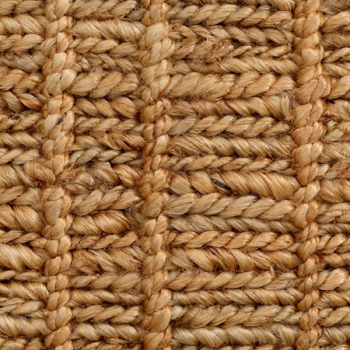Pouf en jute marron