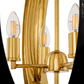Lustre en bronze et laiton poli