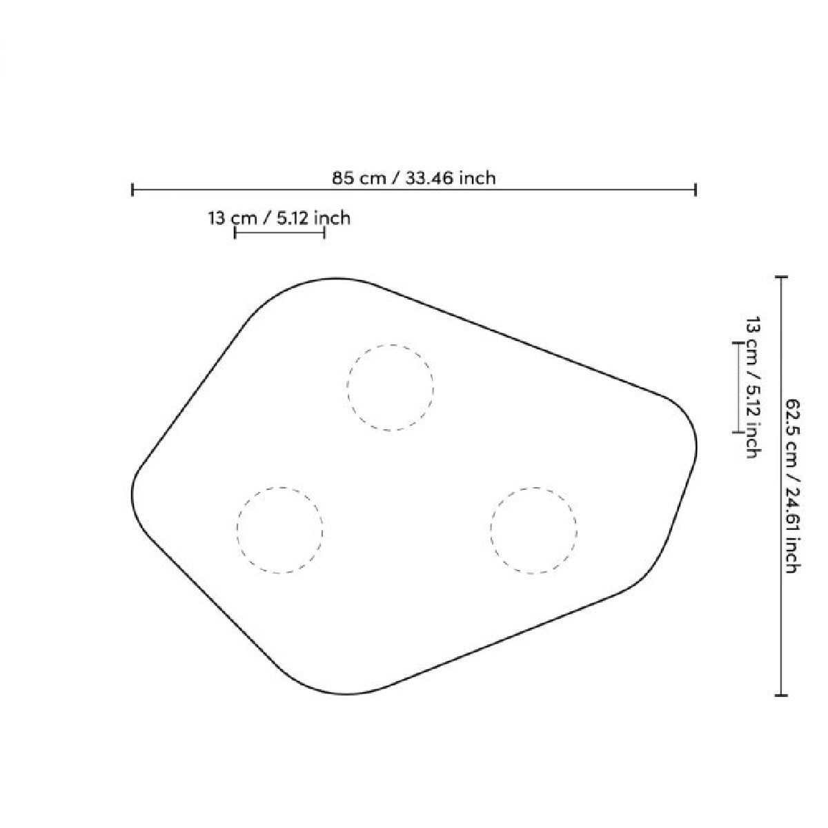 Table d'appoint en résine blanche