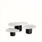 Table basse en céramique blanche (lot de 3)