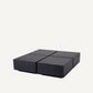 Table basse en bois anthracite (lot de 4)