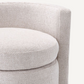 Tabouret en tissu blanc cassé