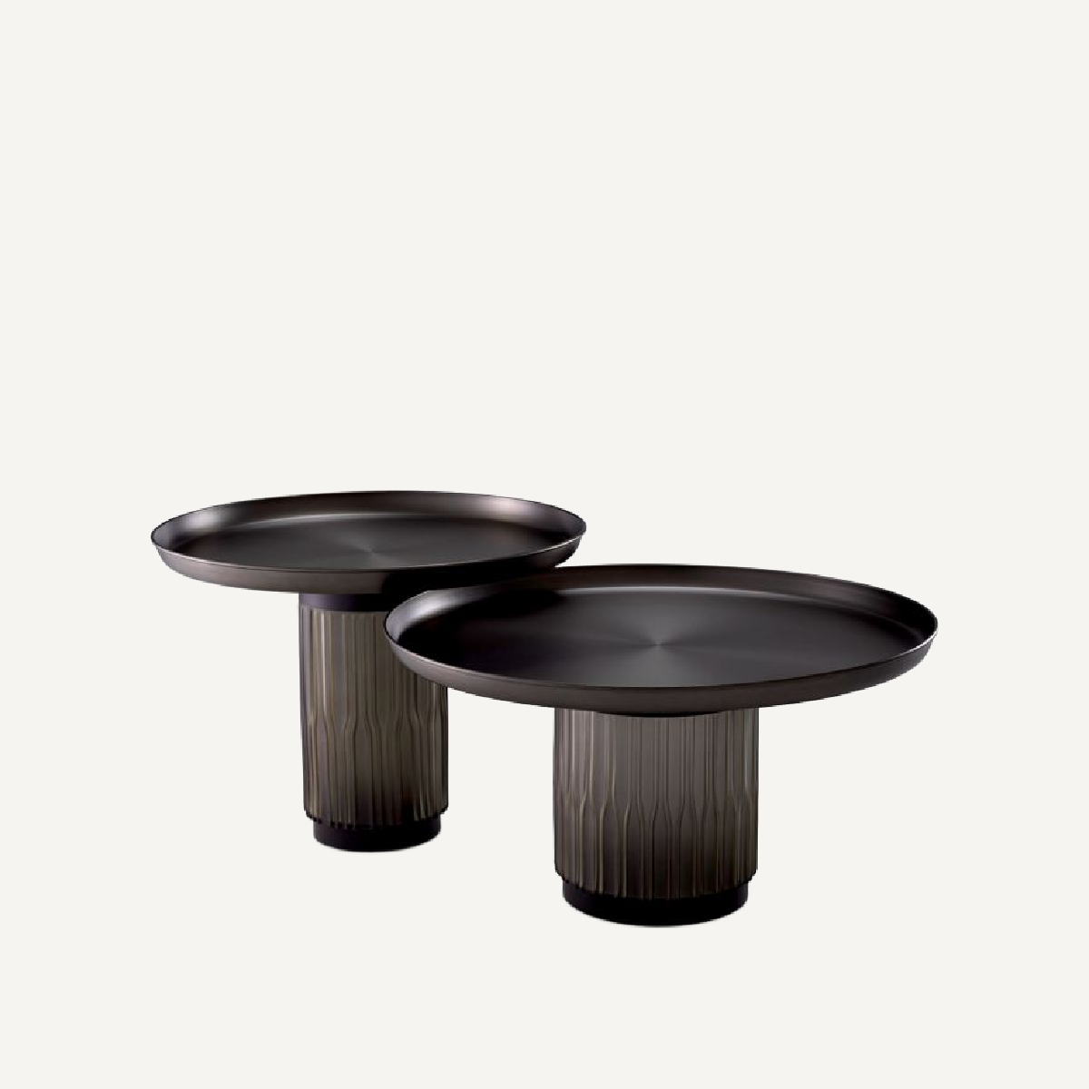 Table basse en bronze (lot de 2)