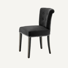 Black Cashmere Dining Chair