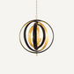 Lustre en bronze et laiton poli