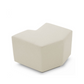 Pouf en tissu crème (lot de 3)