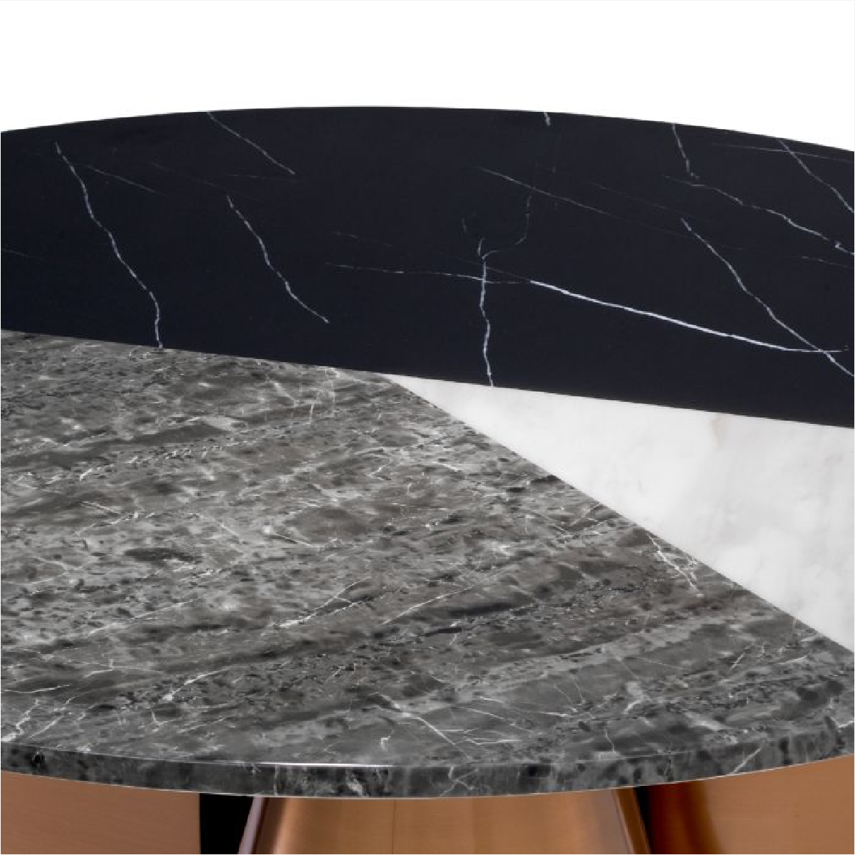 Table basse cuivrée en céramique