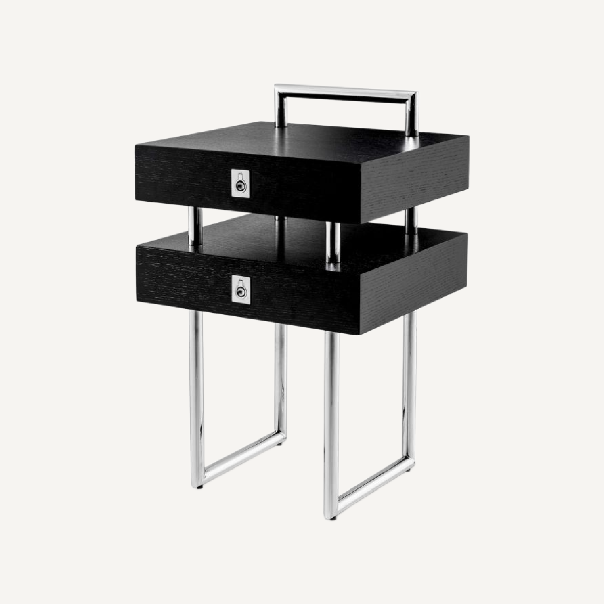 Table de chevet en chêne noir
