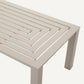Table extérieure en métal sable